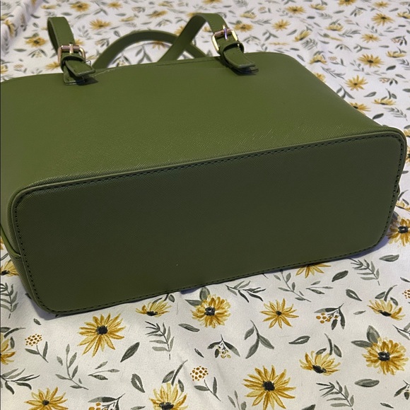 Valentino Orlandi Olive Green Tote with Pouch - Picture 8 of 11